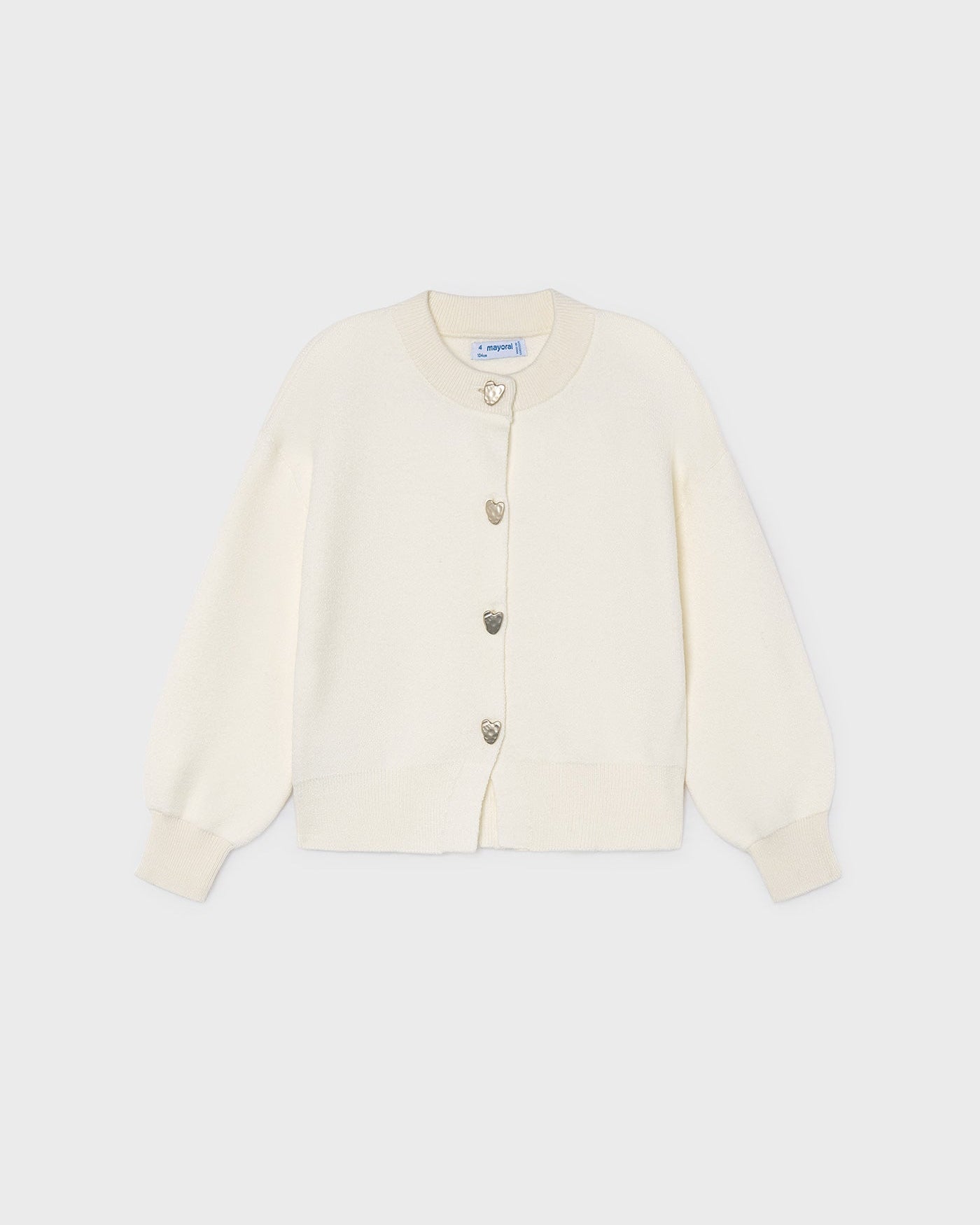 Mayoral Girls Knit Heart Cardigan