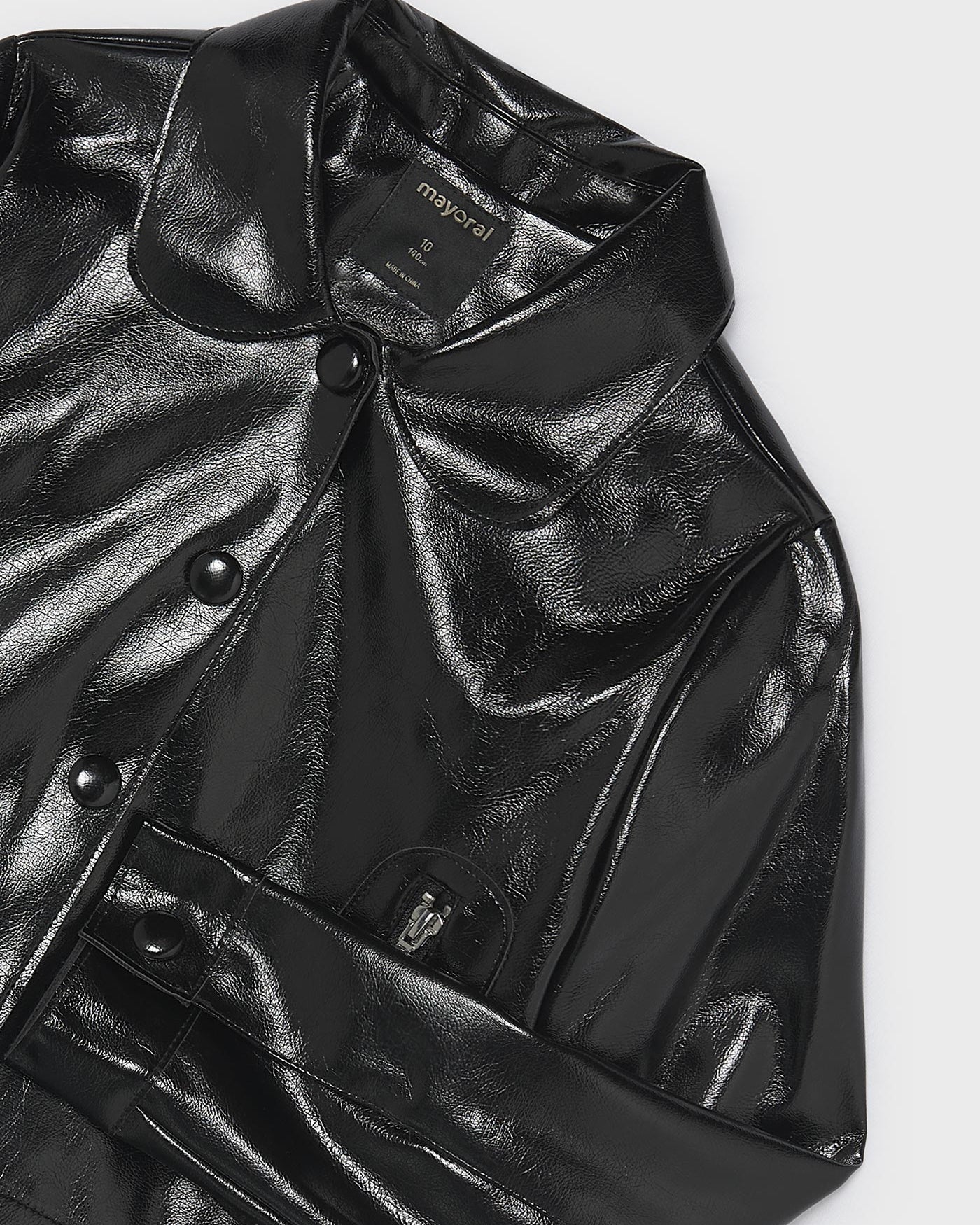 Mayoral Girls Patent Leather Jacket