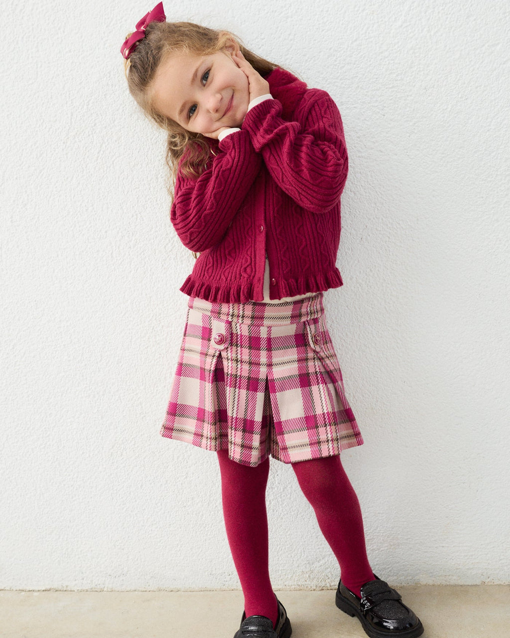 Mayoral Girls Plaid Shorts