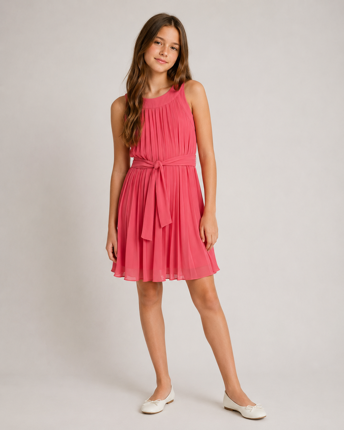 Mayoral Girls Pleated Dress_ 6908