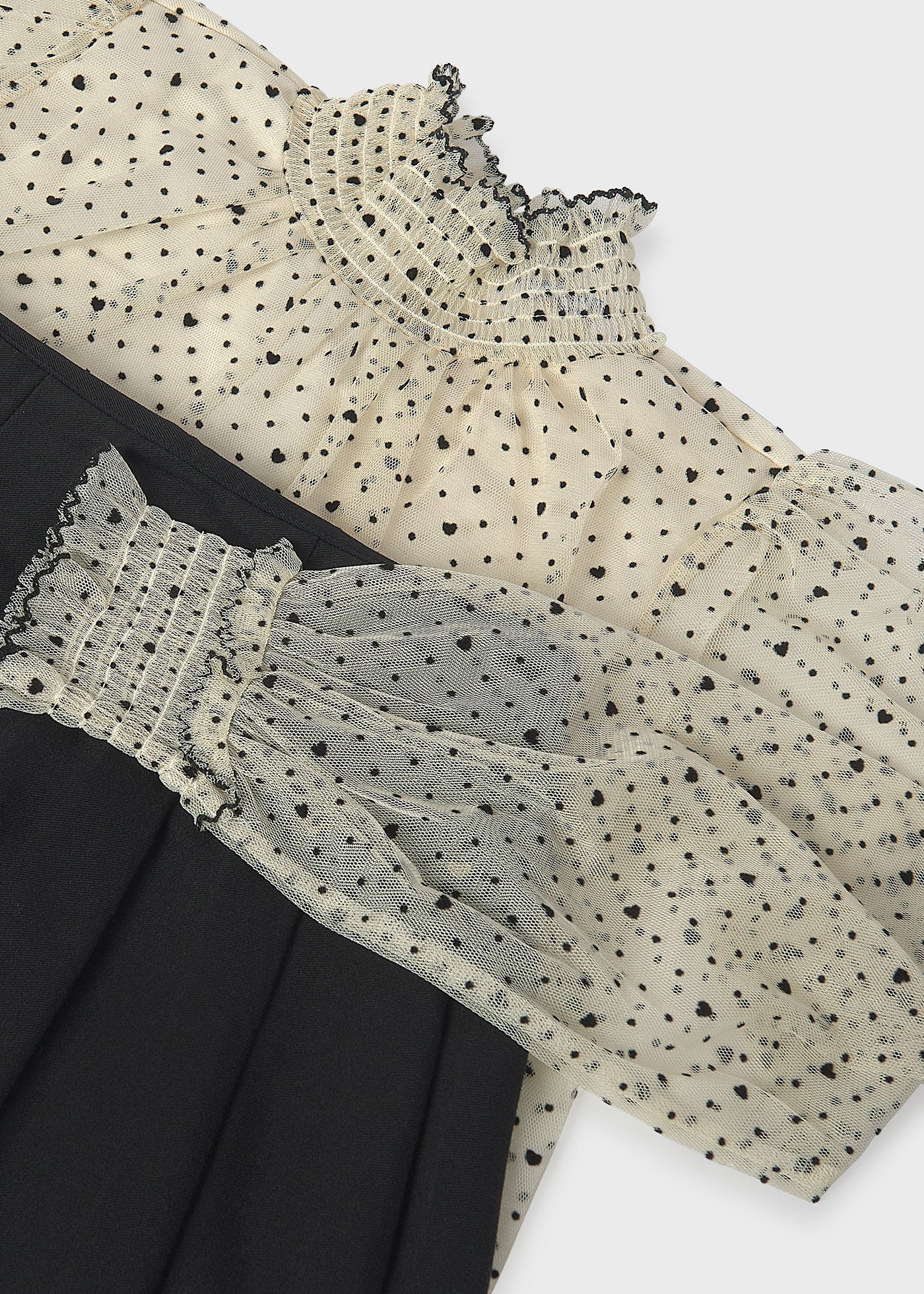 Plumeti Blouse and Skirt Set
