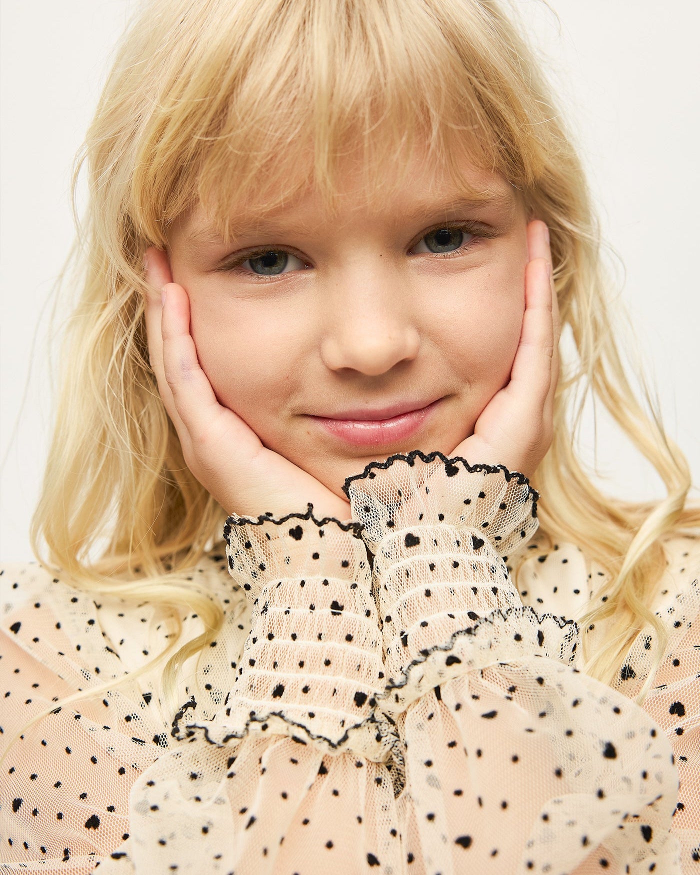 Mayoral Girls Plumeti Blouse and Skirt Set