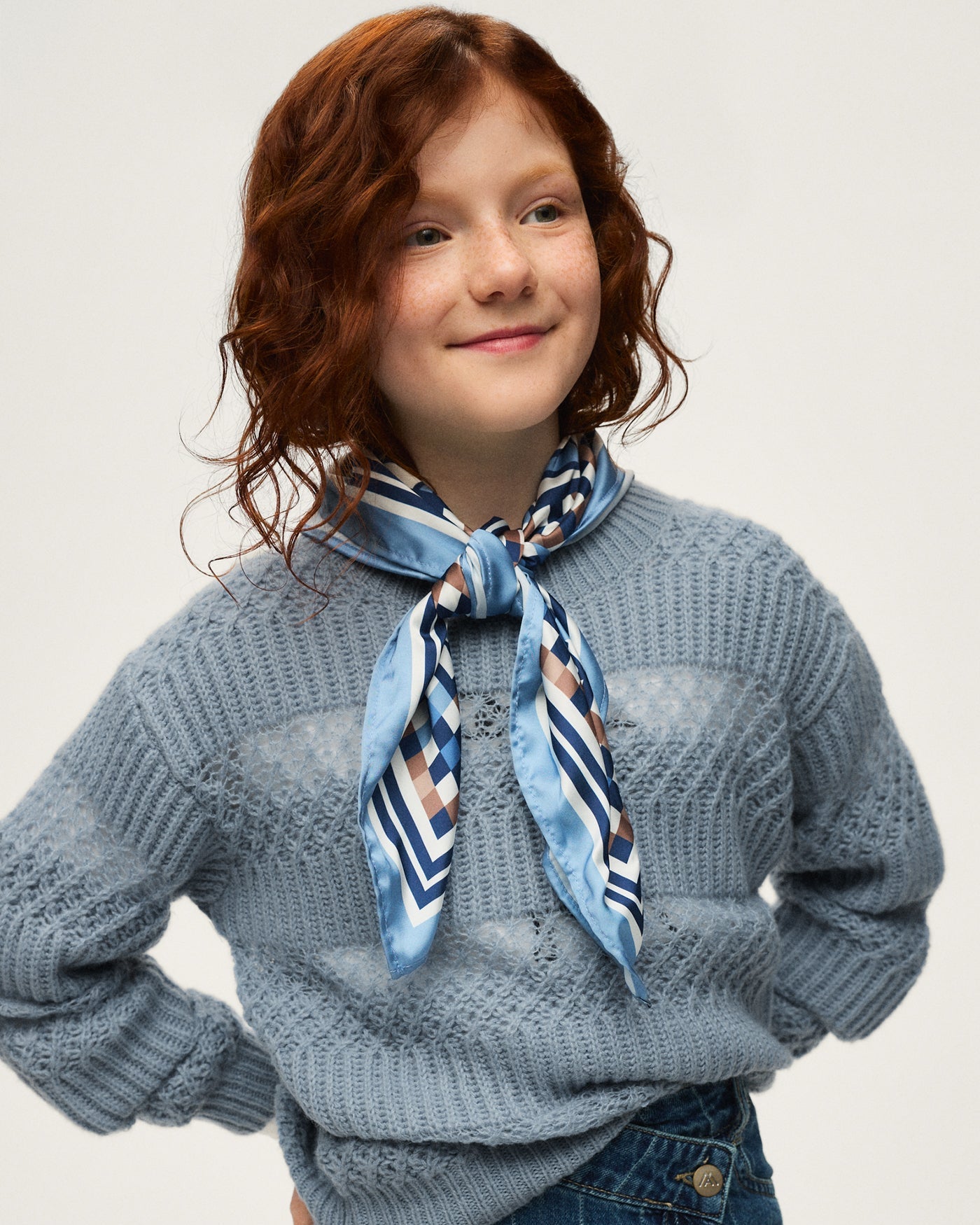 Mayoral Girls Pointelle Sweater