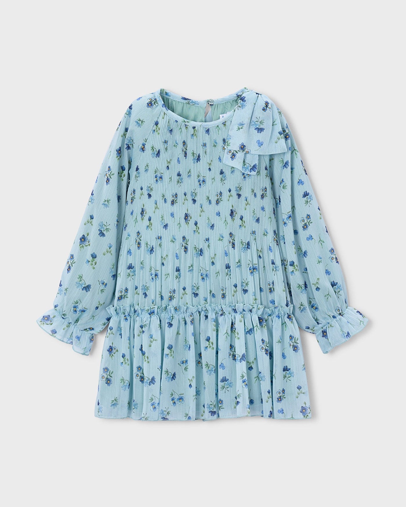 Mayoral Girls Printed Pleated Dress