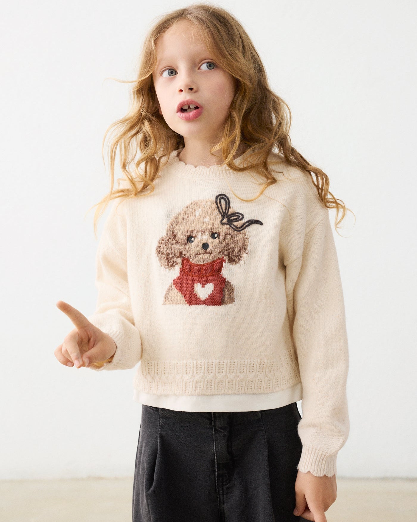 Mayoral Girls Puppy Jumper