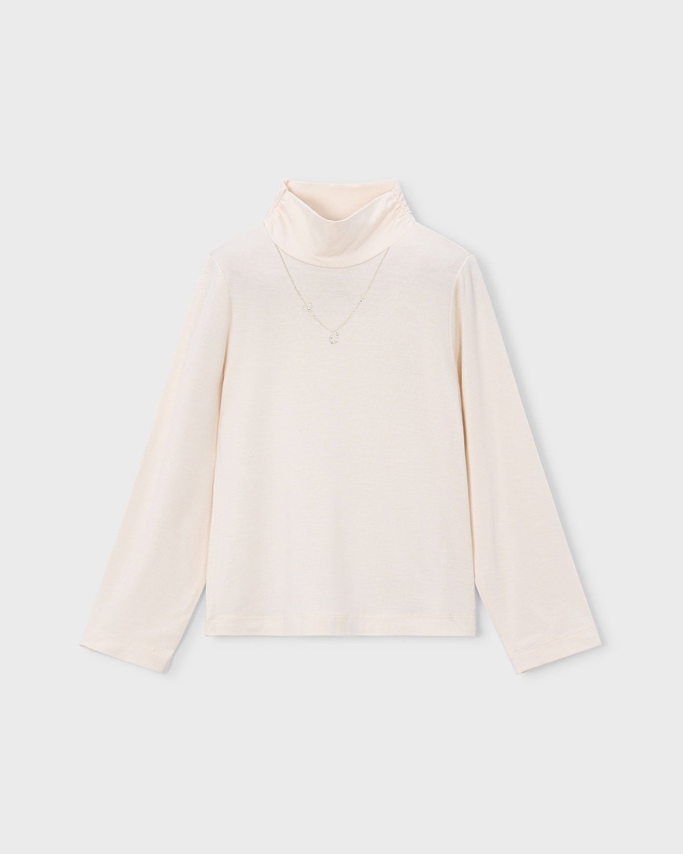 Mayoral Girls Turtleneck beige