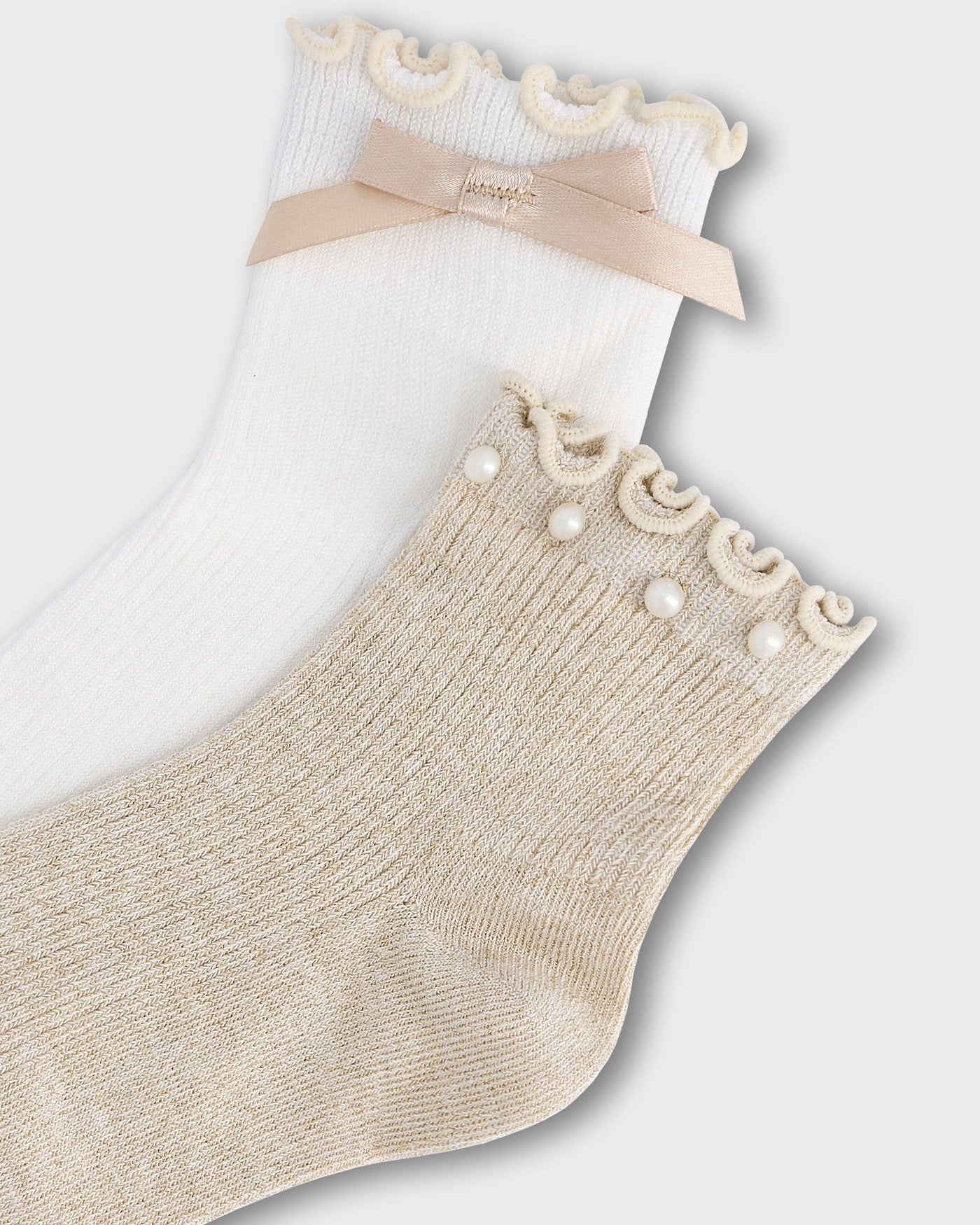 Mayoral Girls Two Pack Bow Socks