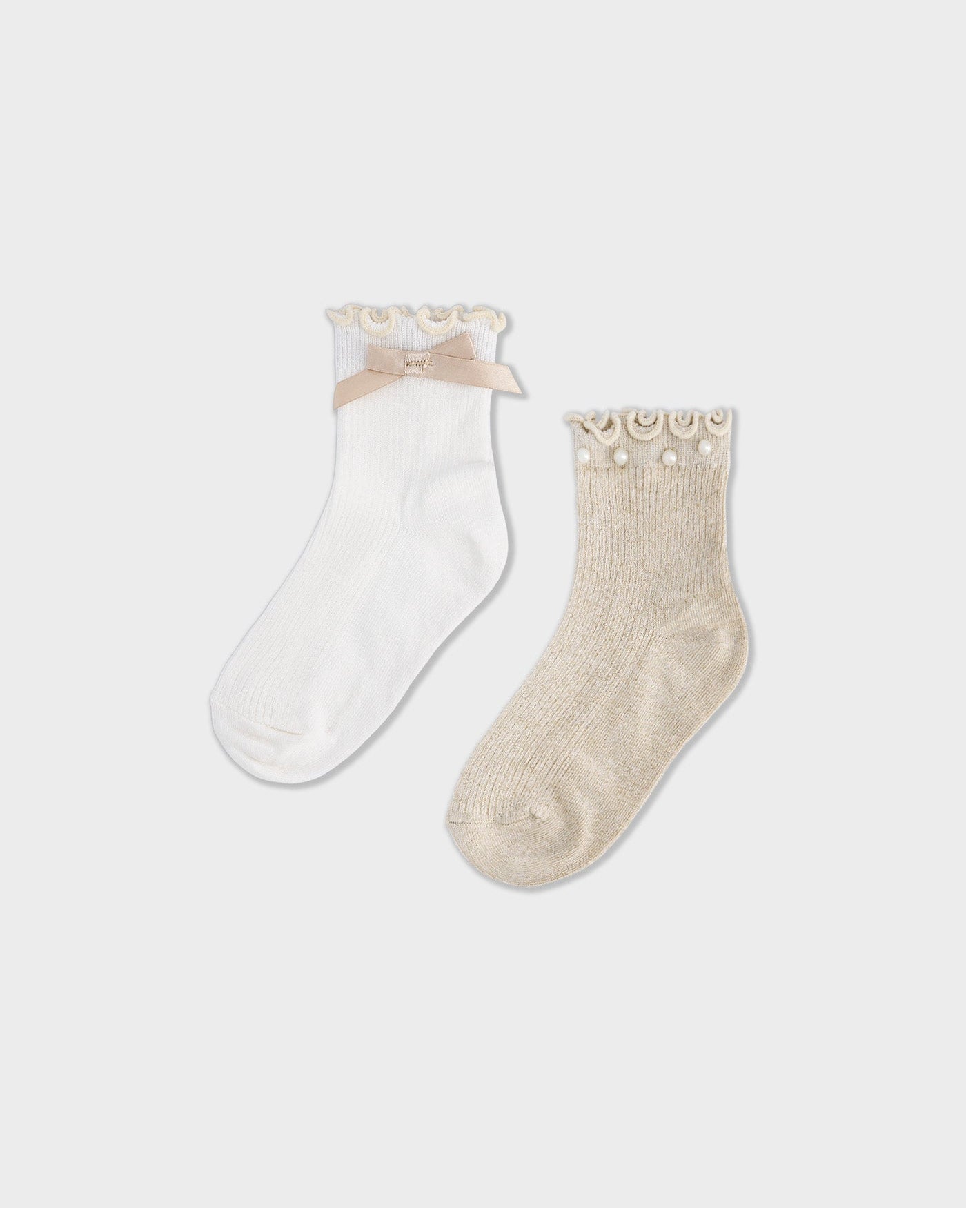 Mayoral Girls Two Pack Bow Socks