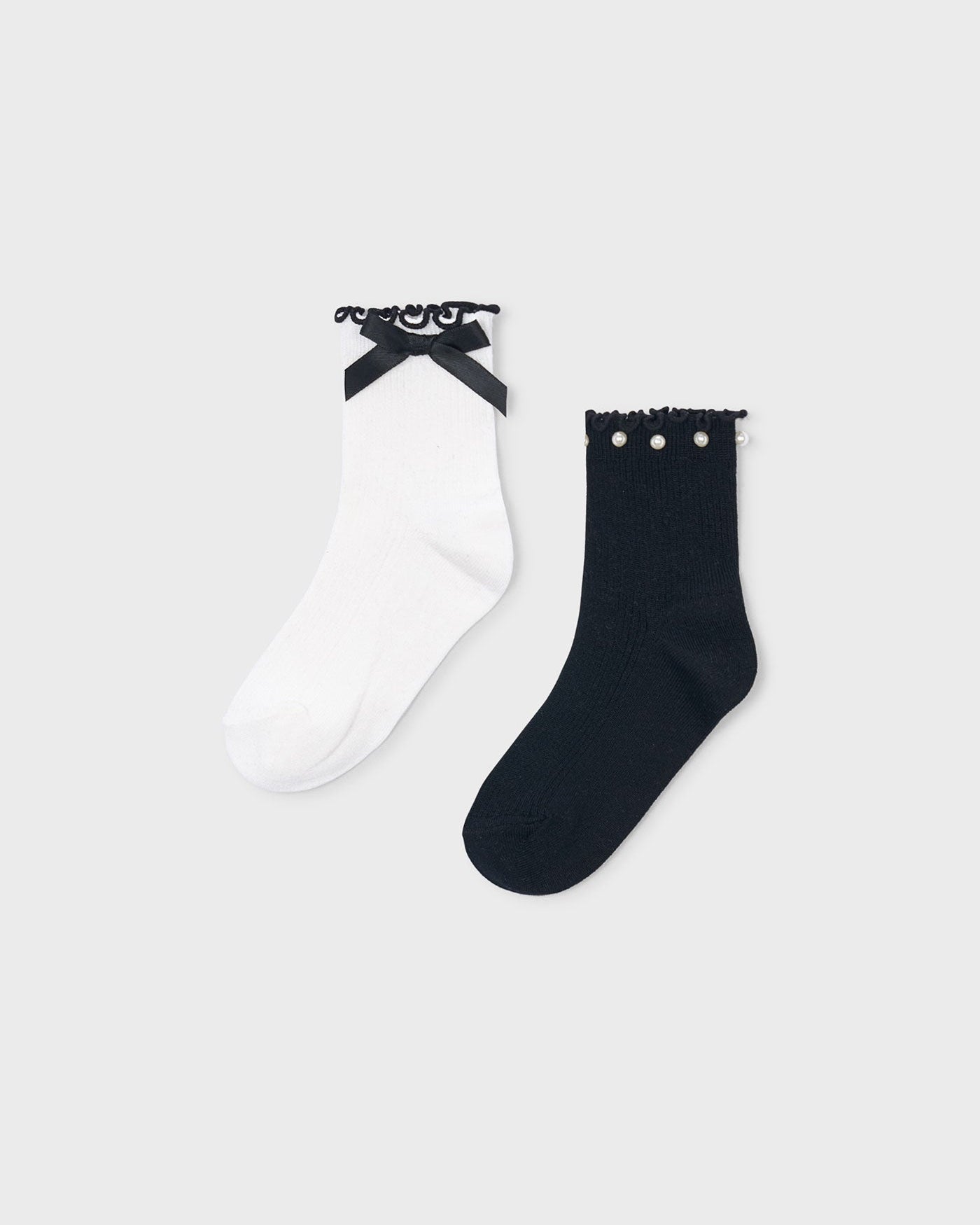Mayoral Girls Two Pack Bow Socks