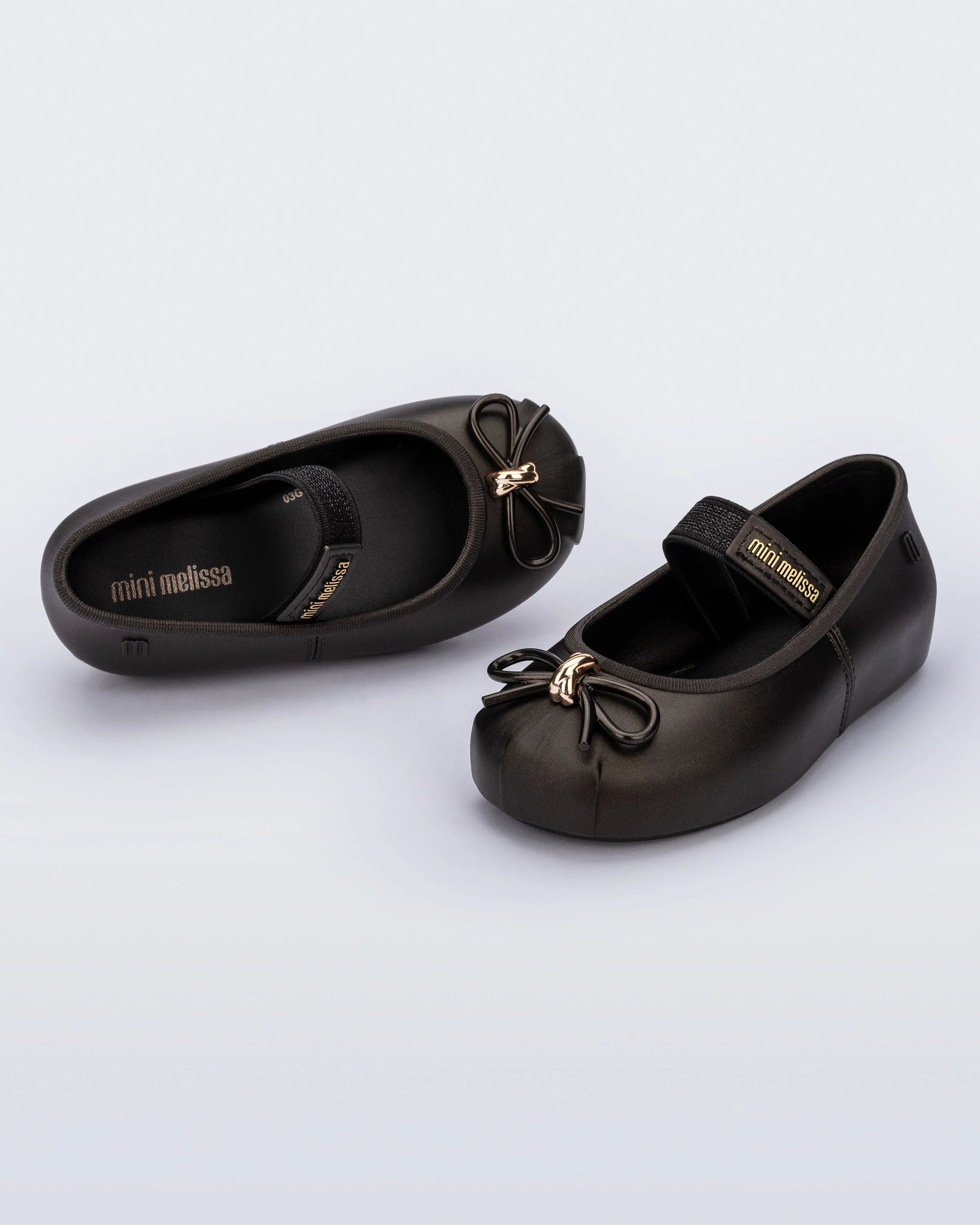 Mini Melissa Girls Ballet Flats black
