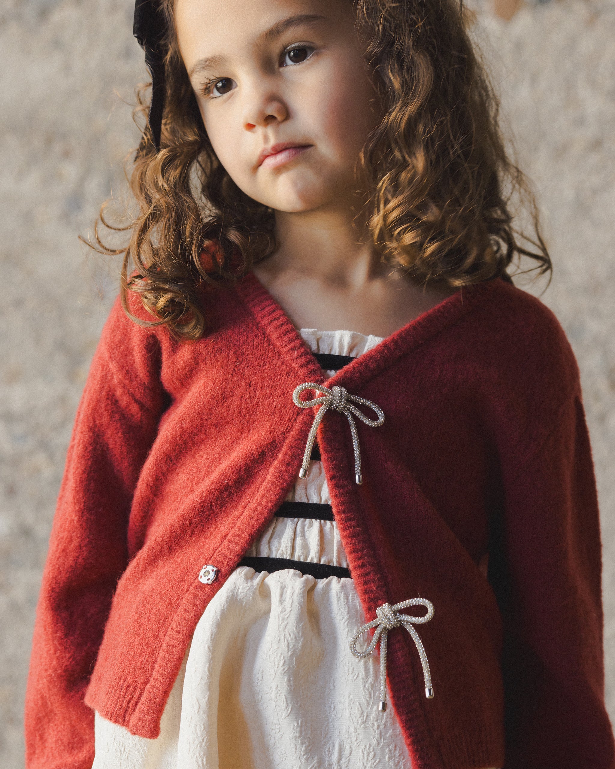 Noralee Girls Bow Cardigan_ NL141ESOR