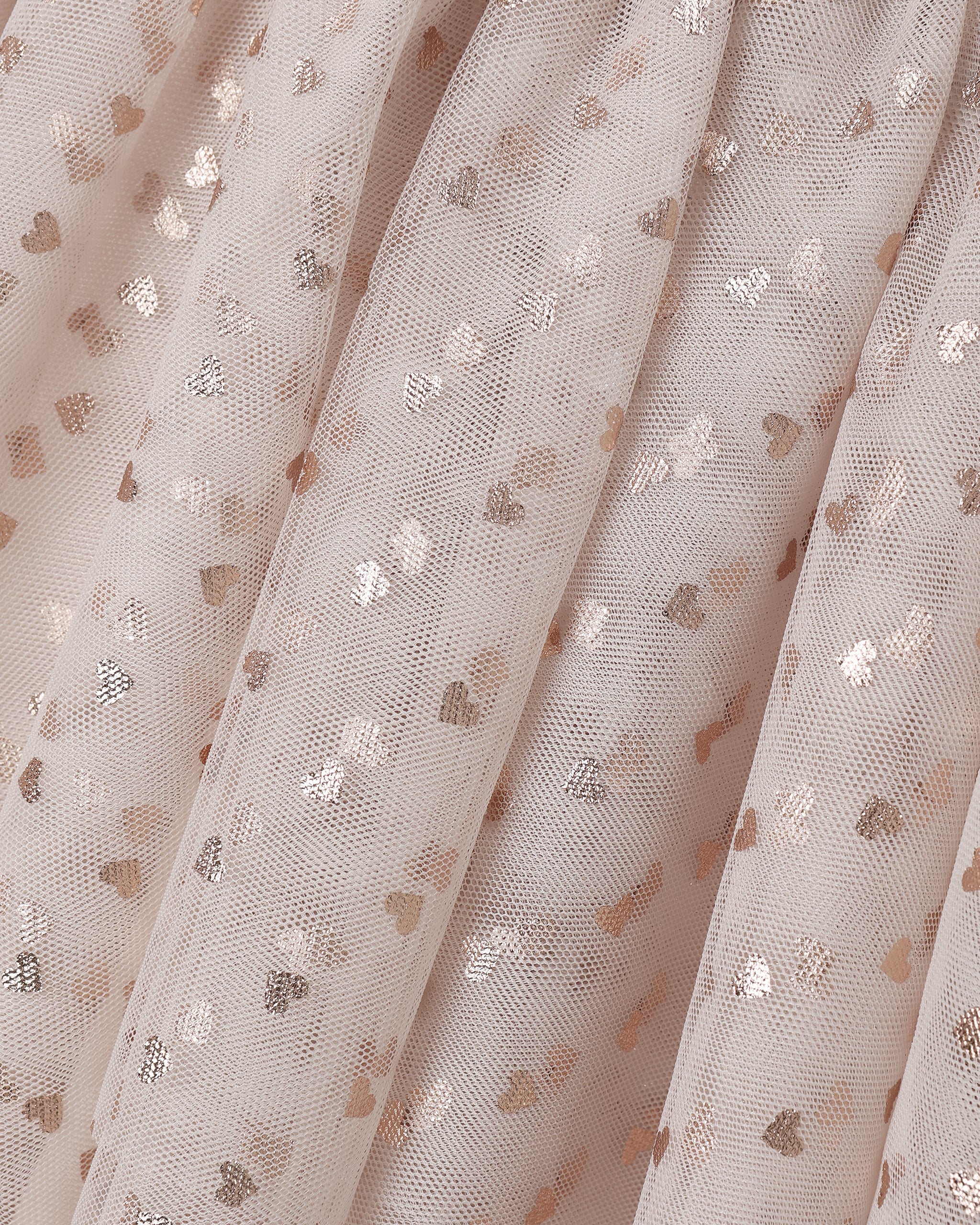 Noralee Girls Valentina Rose Gold Hearts Dress
