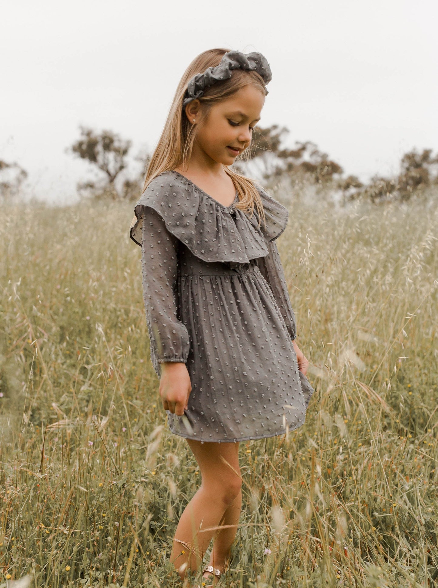 Noralee Mini Grey Claudette Dress _NL074SHAM-1026