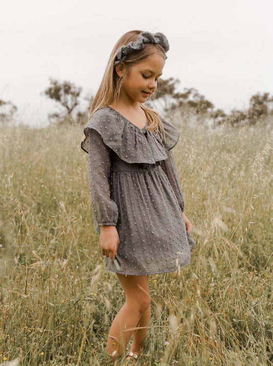 Noralee Mini Grey Claudette Dress _NL074SHAM-1026