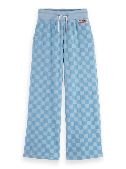 Girls Velour Checkerboard Loungewear Set