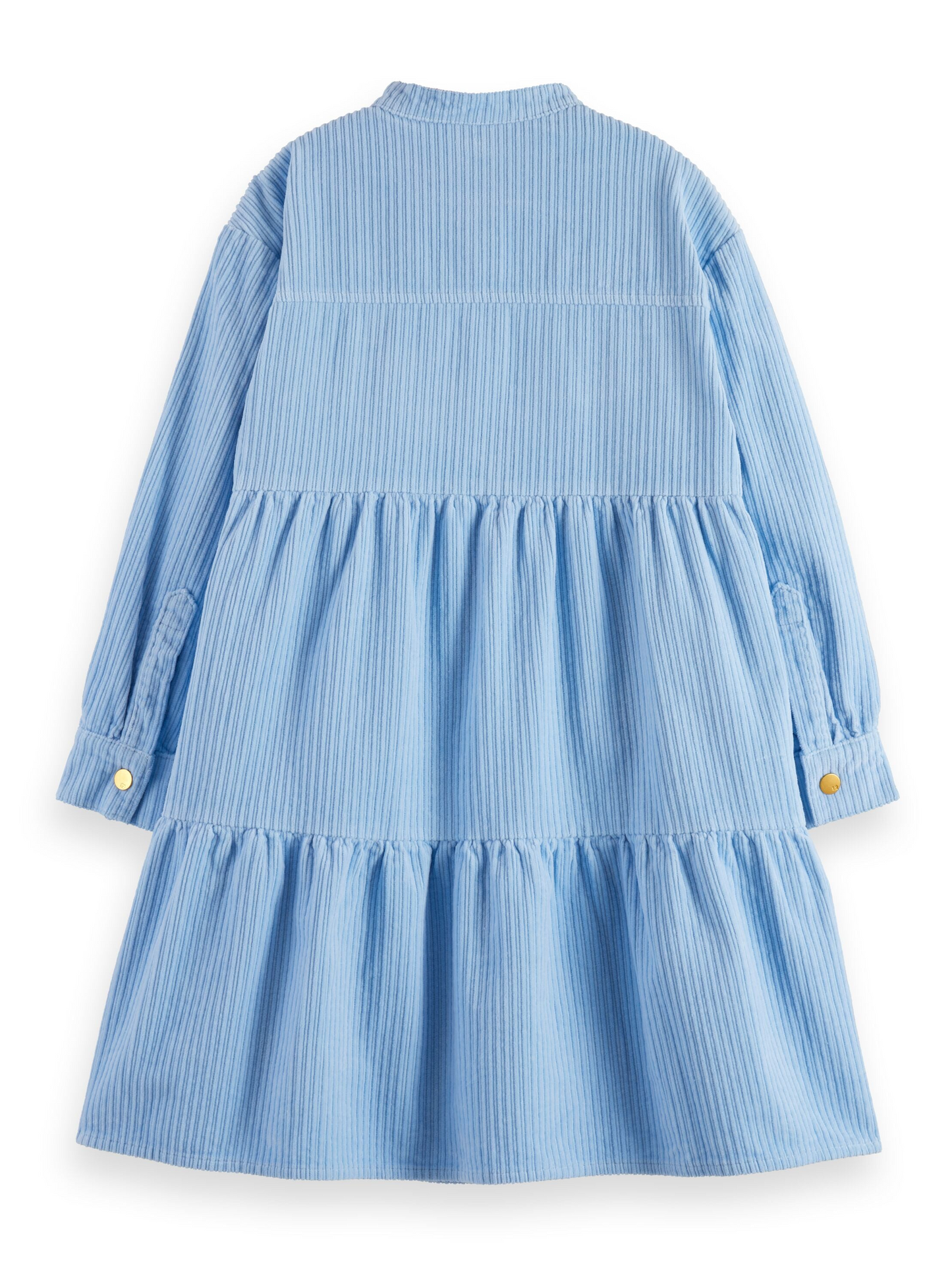 Girls Corduroy Ruffle Dress