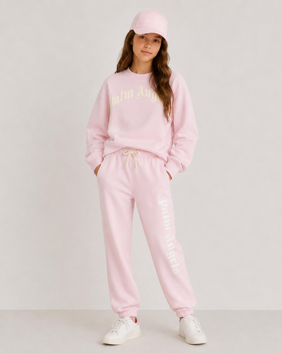 Palm Angels Girls Logo Crewneck_ PGBA013-FLE001