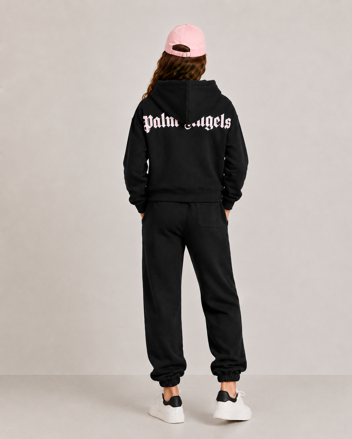 Palm Angels Girls Logo Over Fit Hoodie_ PGBB014-FLE001