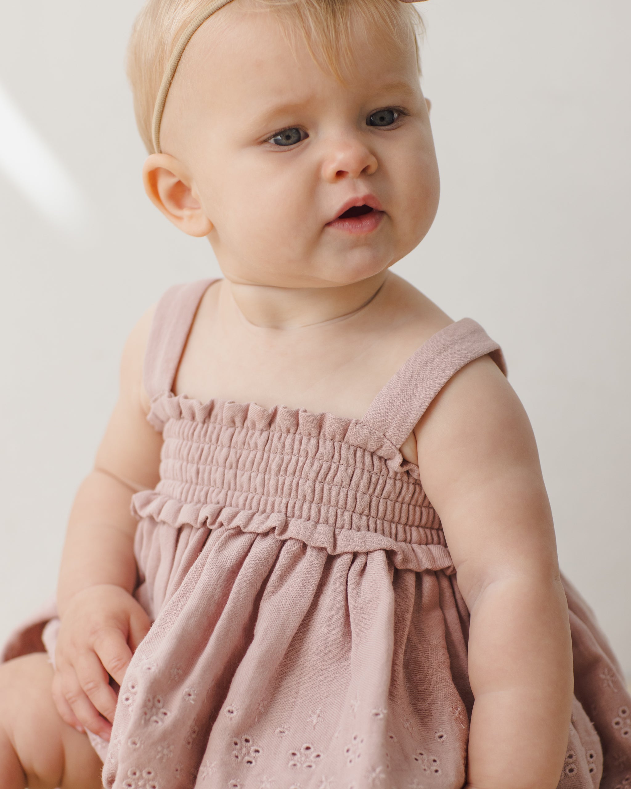 Quincy Mae Baby Smocked Top + Bloomer Set_ QM326BOON
