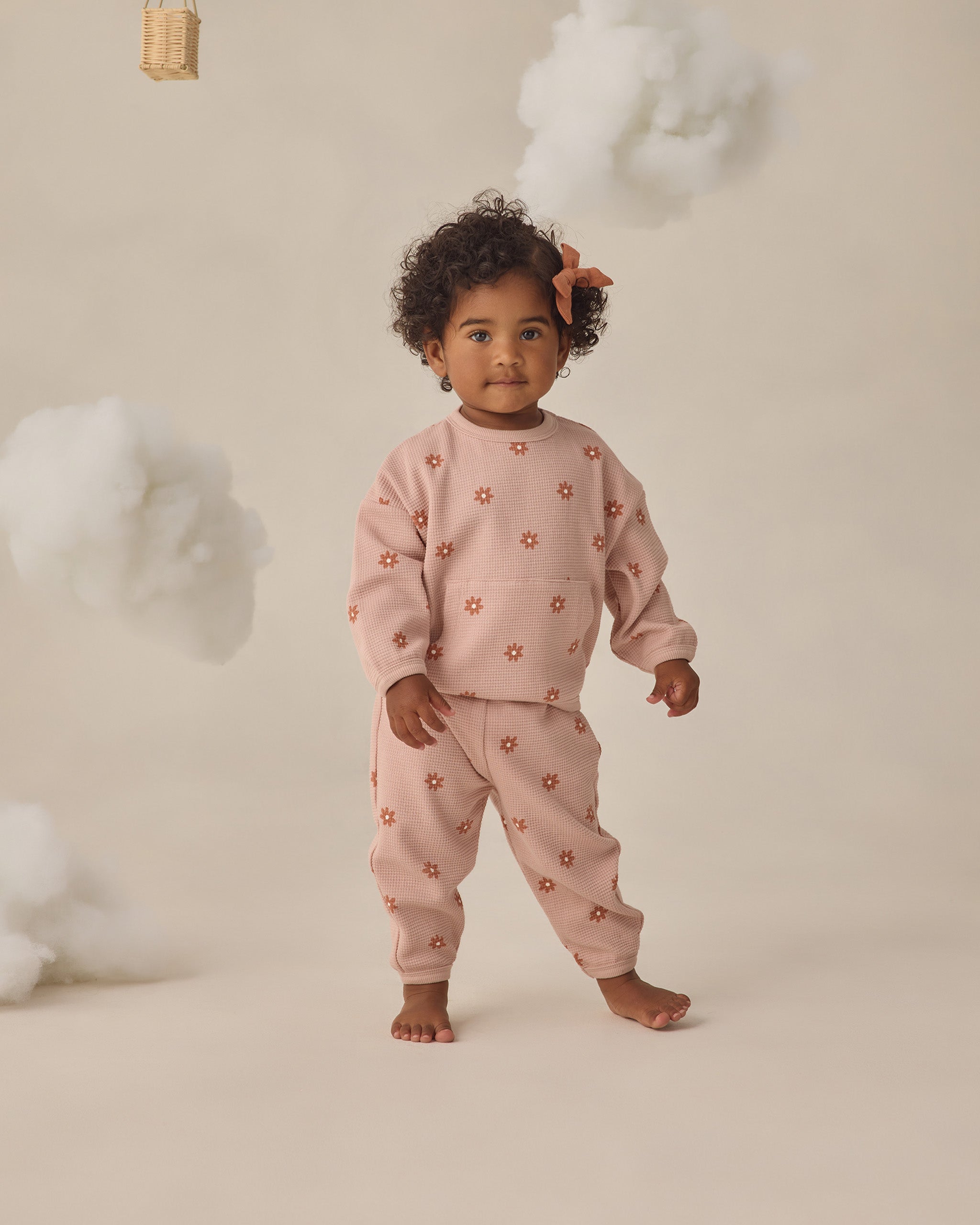 Quincy Mae Baby Girls Waffle Sweater Set_ QM107BLSE