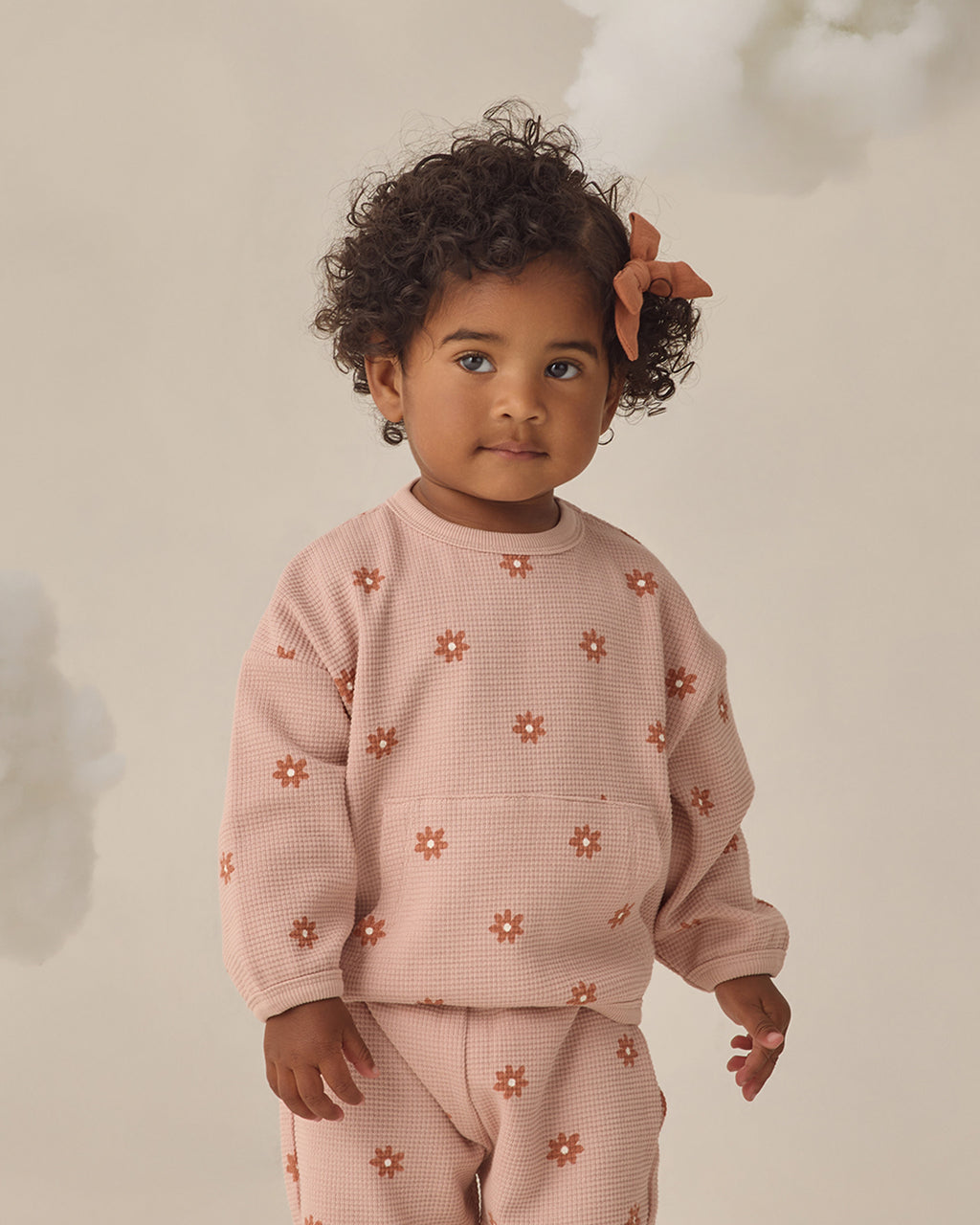 Quincy Mae Baby Girls Waffle Sweater Set_ QM107BLSE