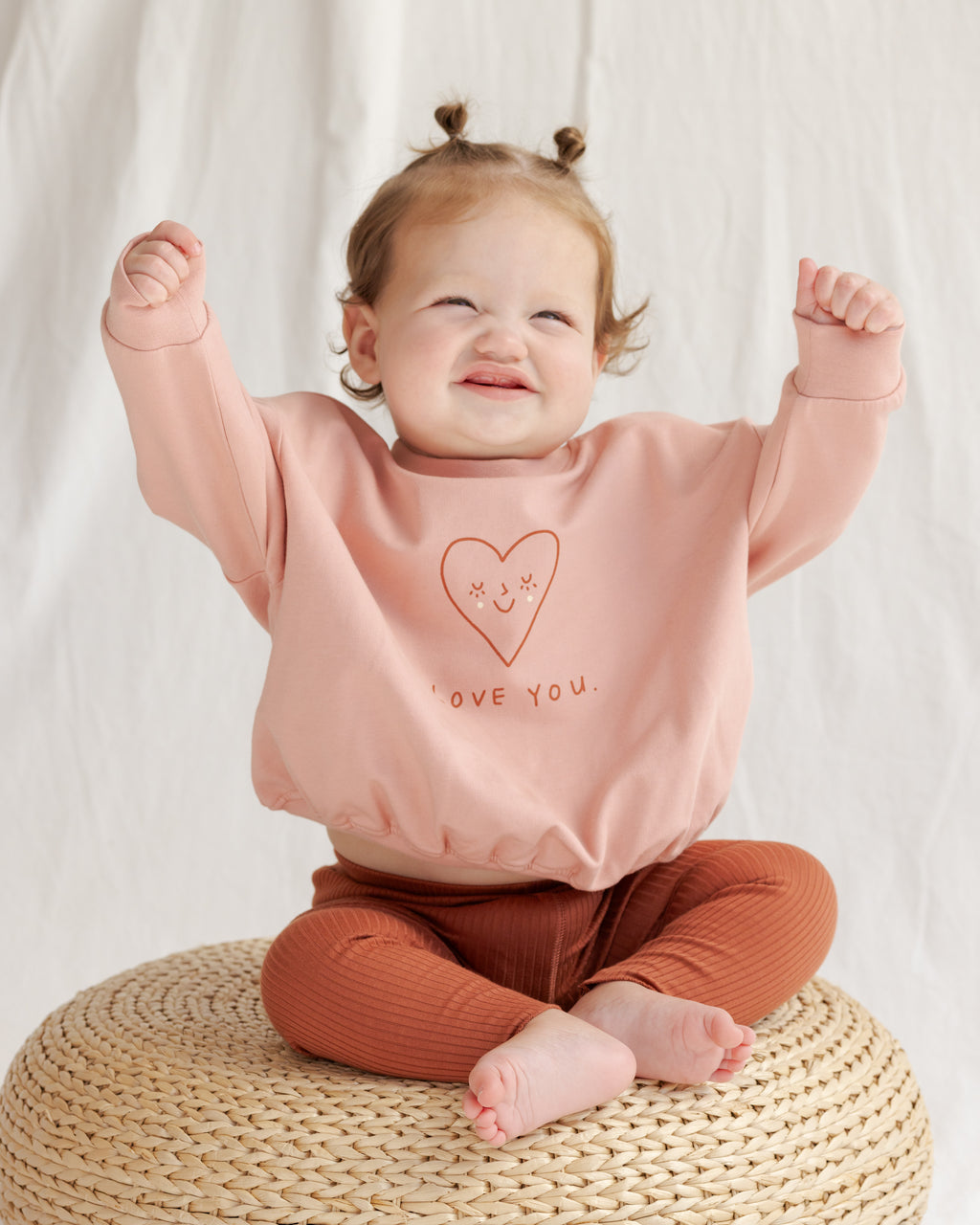 Quincy Mae Baby Relaxed Love Sweatshirt_ QM454CALW