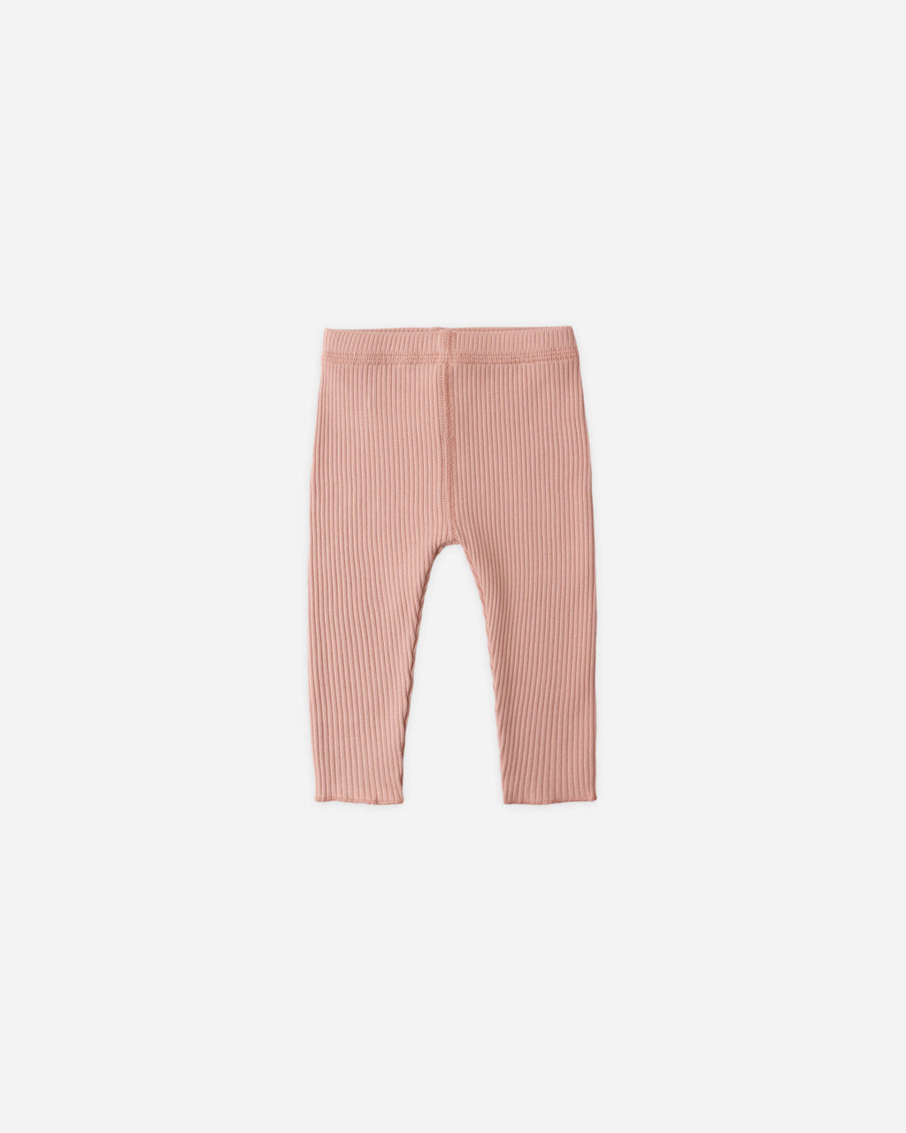 Quincy Mae Baby Pink Ribbed Leggings_ QM013CALW