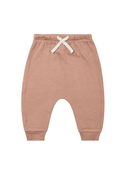 Quincy Mae Baby Pink Pointelle Sweatshirt & Sweatpants Set _QM338-1097