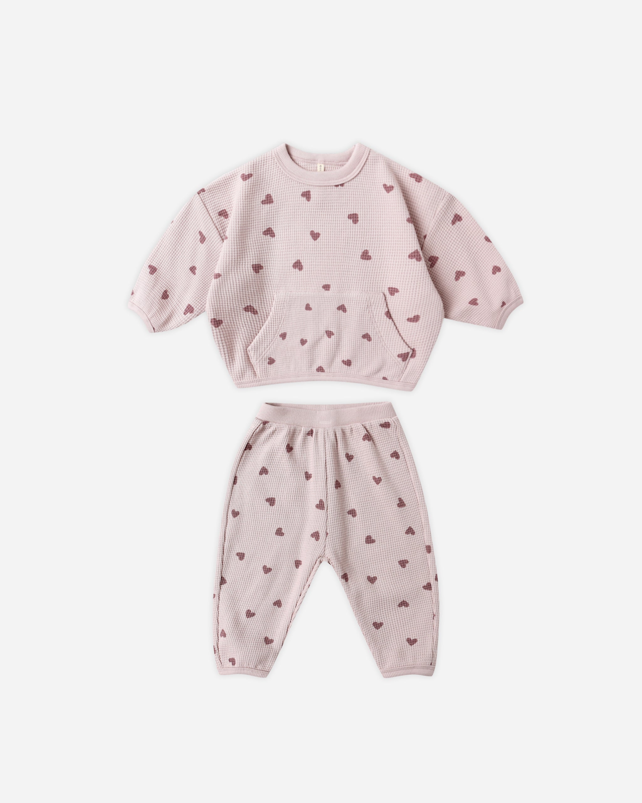Quincy Mae Baby Girls Waffle Slouch Set_ QM107STIL