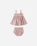 Quincy Mae Baby Smocked Top + Bloomer Set_ QM326BOON