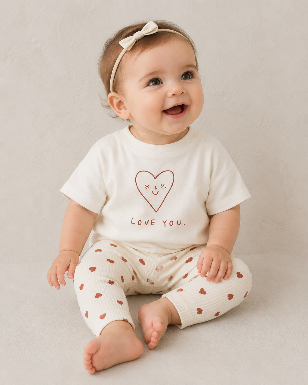 BABY IN SOFT TSHIRT FROM QUINCY MAE  