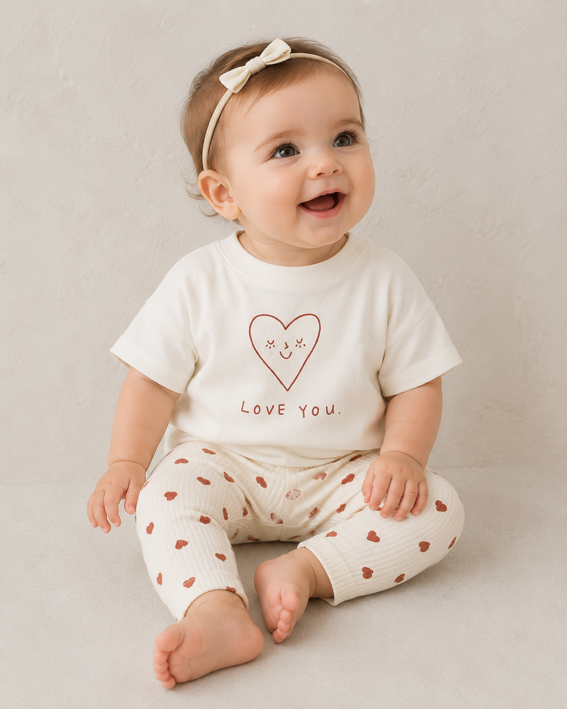 BABY IN SOFT TSHIRT FROM QUINCY MAE  
