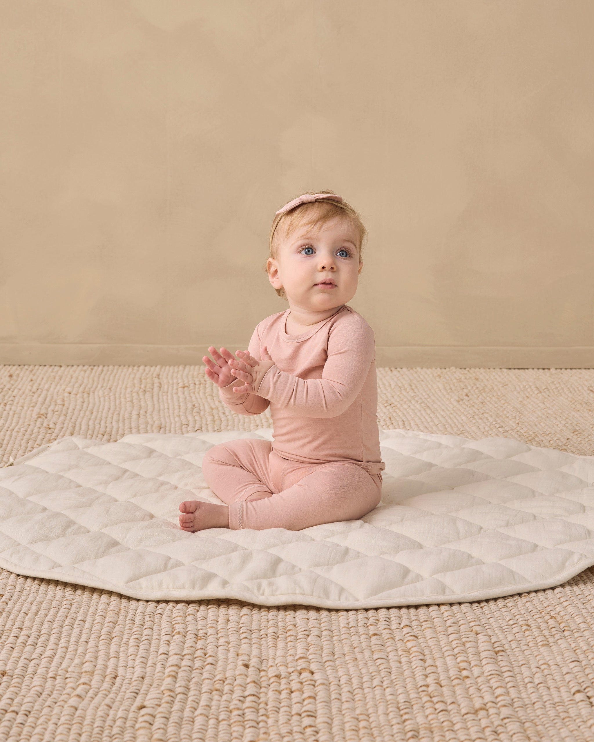 Quincy Mae Baby Girls Bamboo Pajama Set