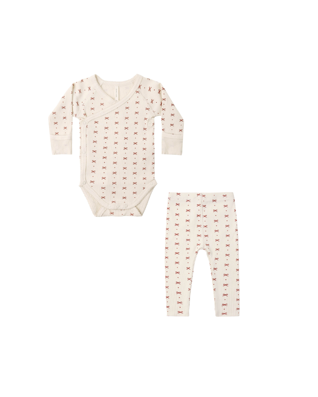 Quincy Mae Baby Girls Bows Bodysuit & Leggings