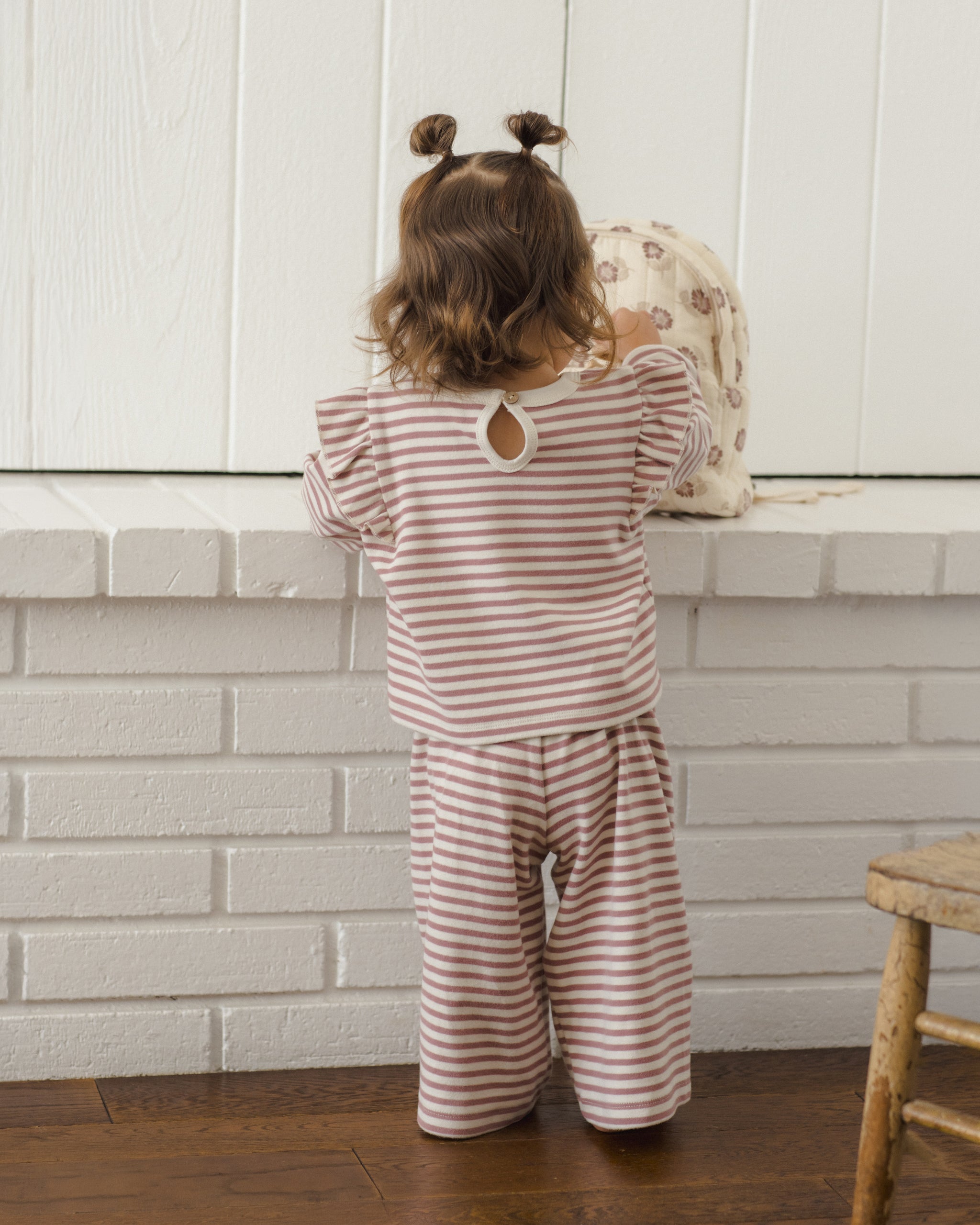 Quincy Mae Baby Girls Ruffle Striped Set