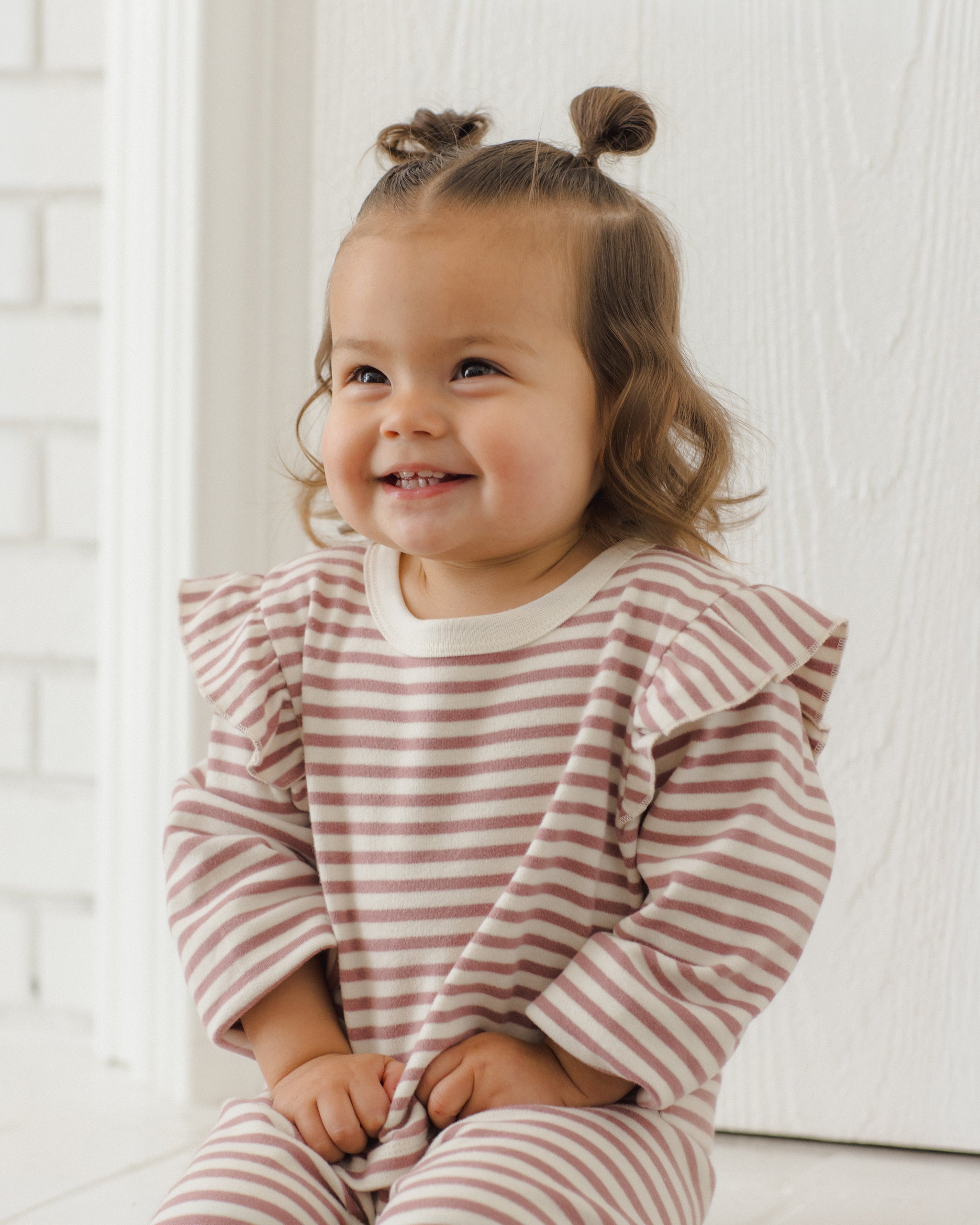 Quincy Mae Baby Girls Ruffle Striped Set
