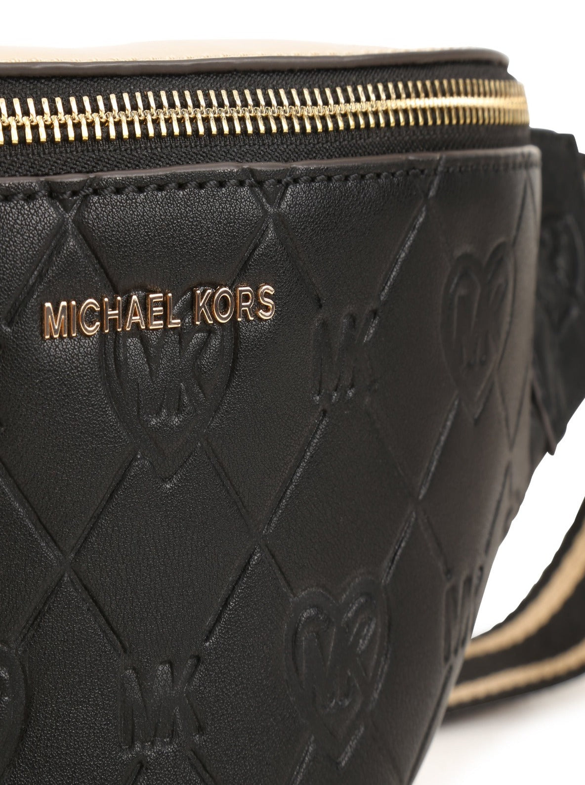 Michael Kors Girls Logo Belt Bag In One Size Black