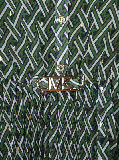 Michael Kors Green Shirt Dress _R12175-64