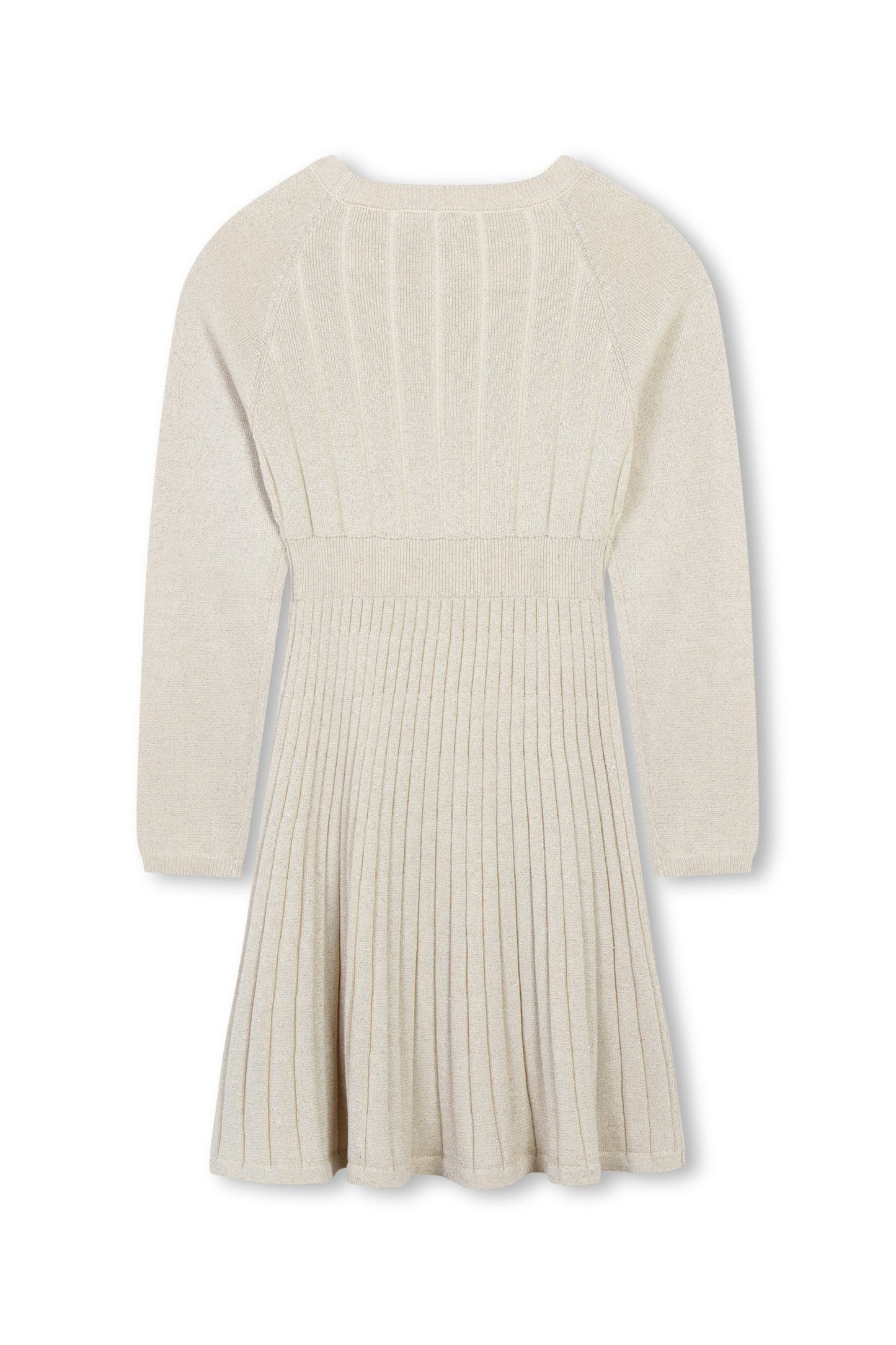 Girls Pleated Knitted Dress