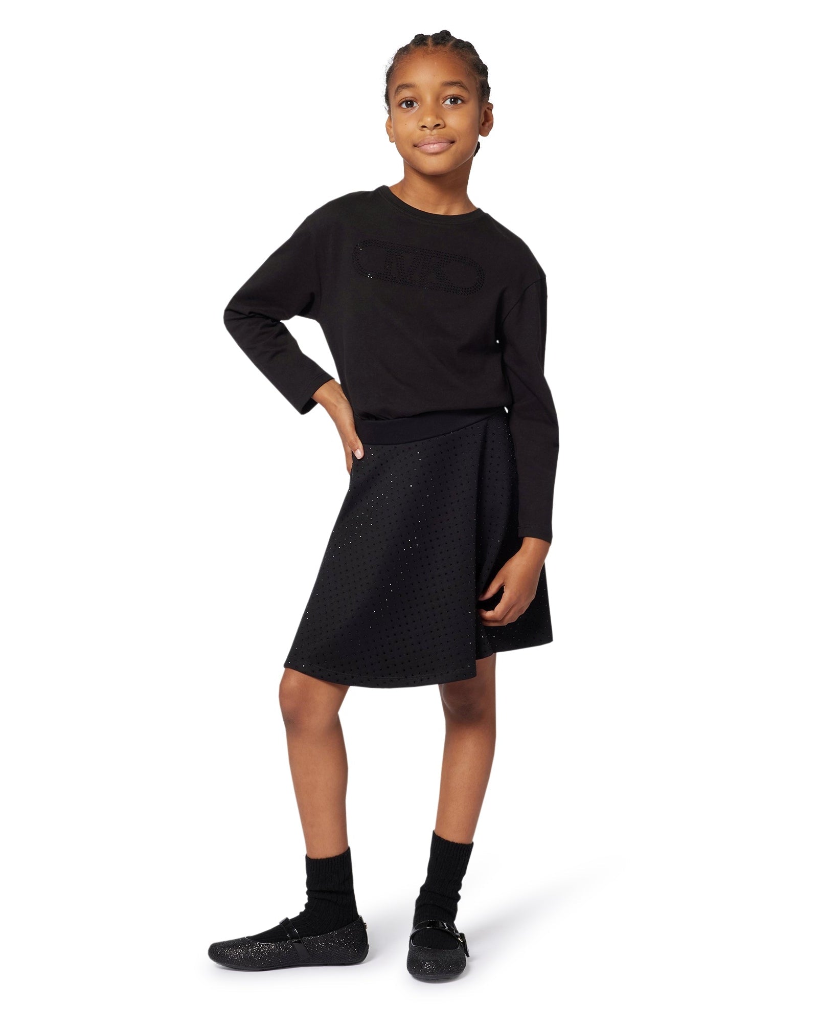 Michael Kors Girls Gold Studs Skirt_ R30442