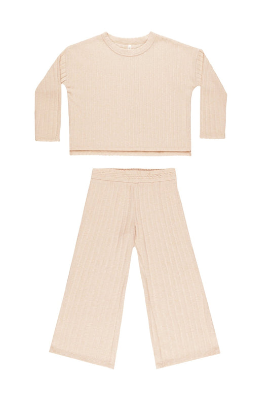 Girls 2 Piece Cozy Ribbed Knit Set