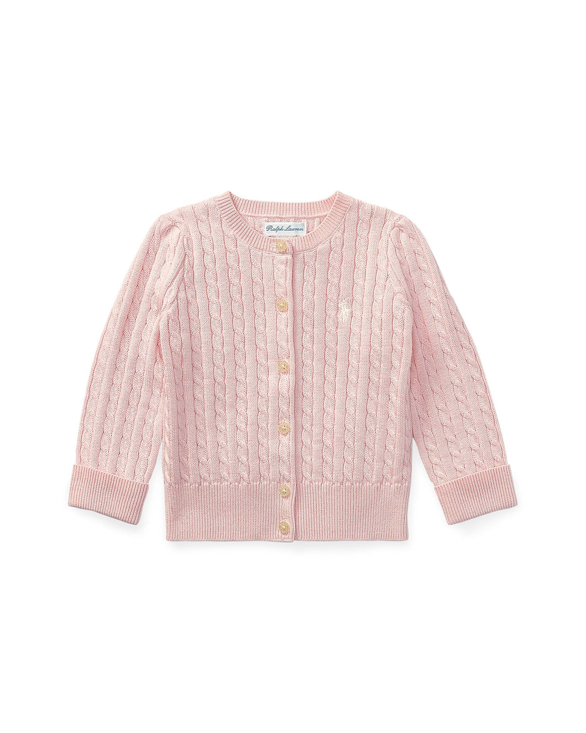 Ralph Lauren Baby Girls Cotton Cable-Knit Cardigan