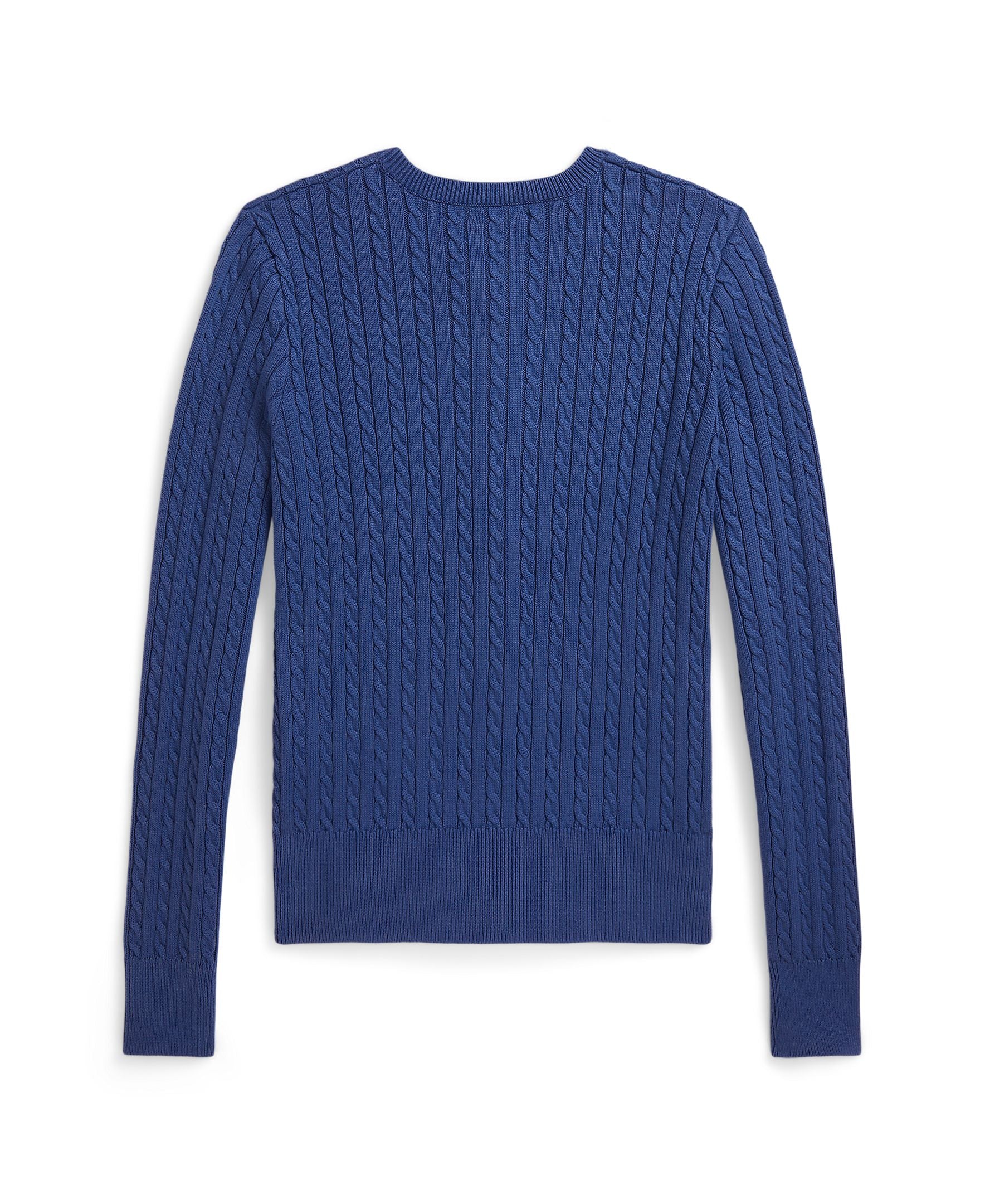 Ralph Lauren Girls Cable-Knit Cotton Cardigan royal blue