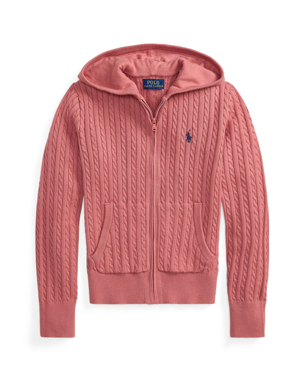 Ralph Lauren Girls Cable-Knit Full Zip Cardigan