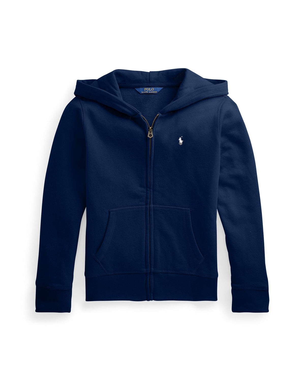 Ralph Lauren Girls Fleece Full-Zip Hoodie navy