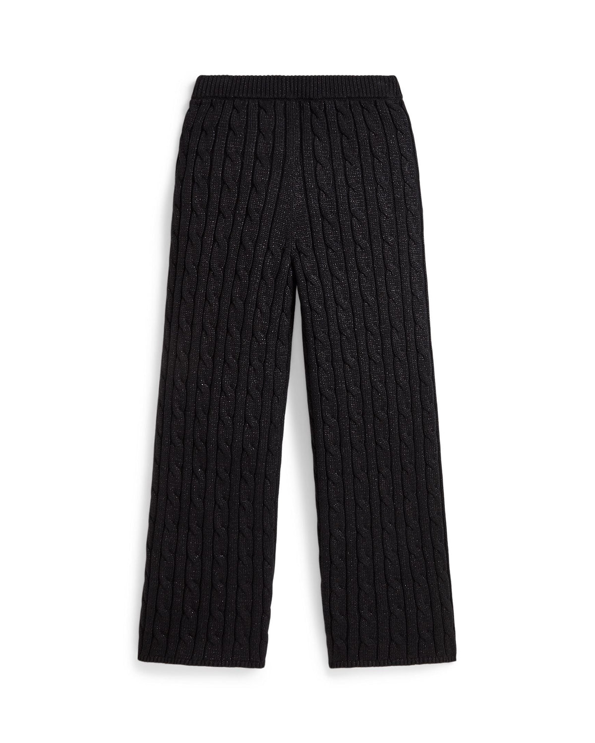 Ralph Lauren Girls Metallic Cable Knit Pants