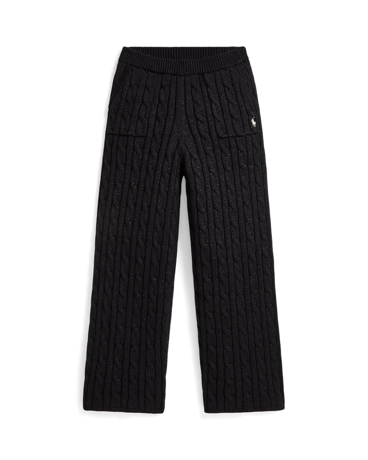 Ralph Lauren Girls Metallic Cable Knit Pants