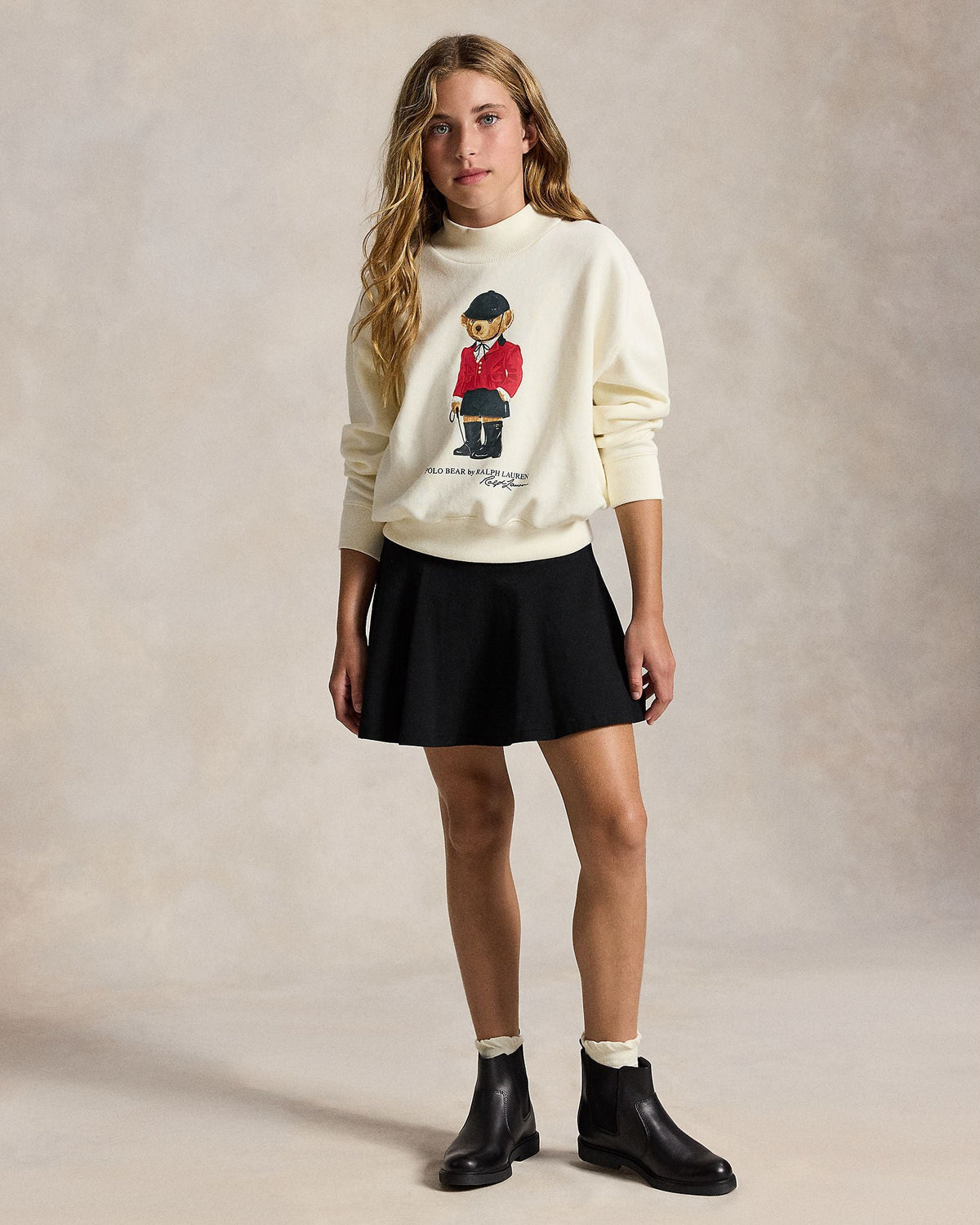 Ralph Lauren Girls Polo Bear Fleece Sweatshirt