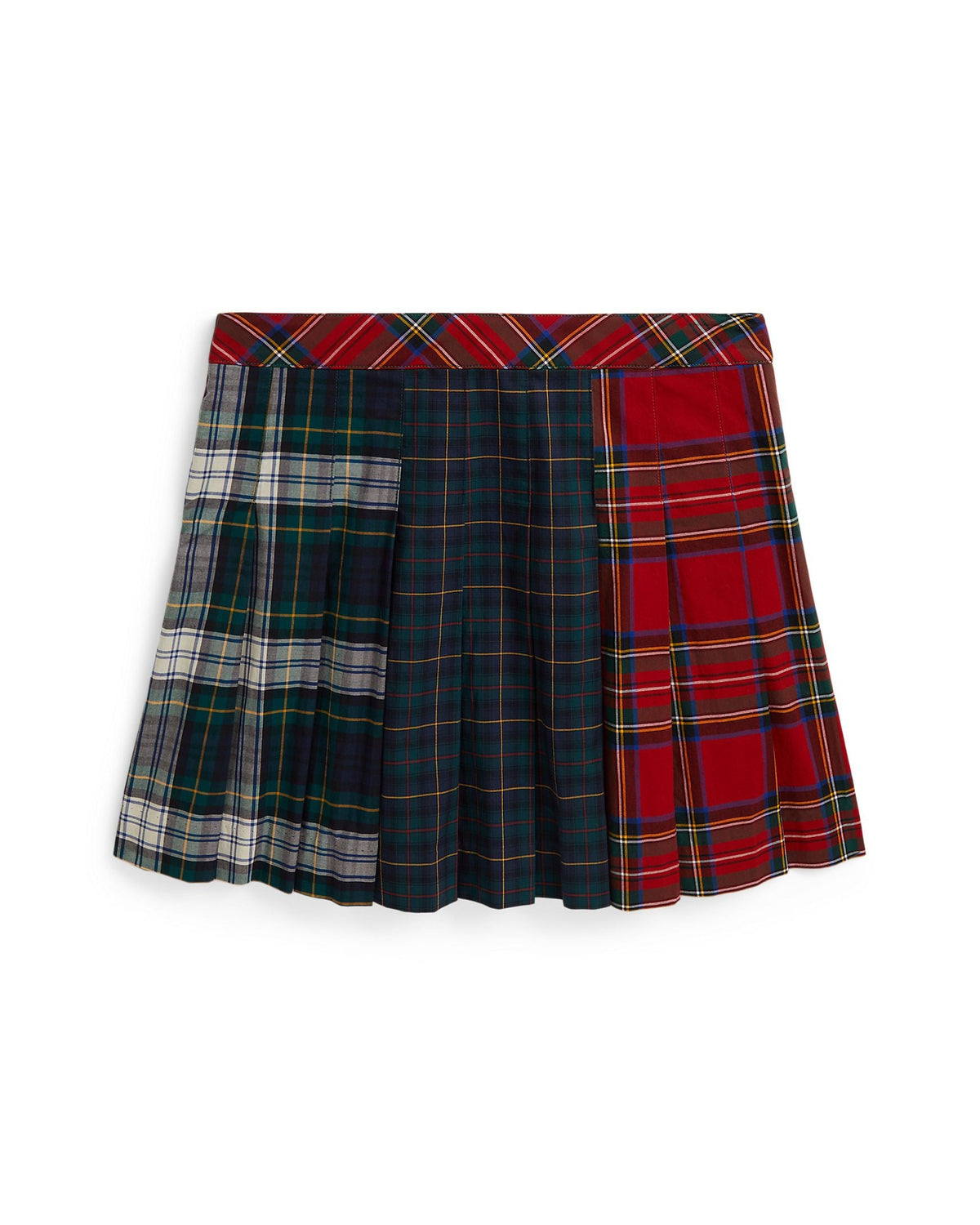 Ralph Lauren Girls Poplin Plaid Skirt