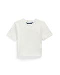 Ralph Lauren Girls Ribbed Boxy Tee